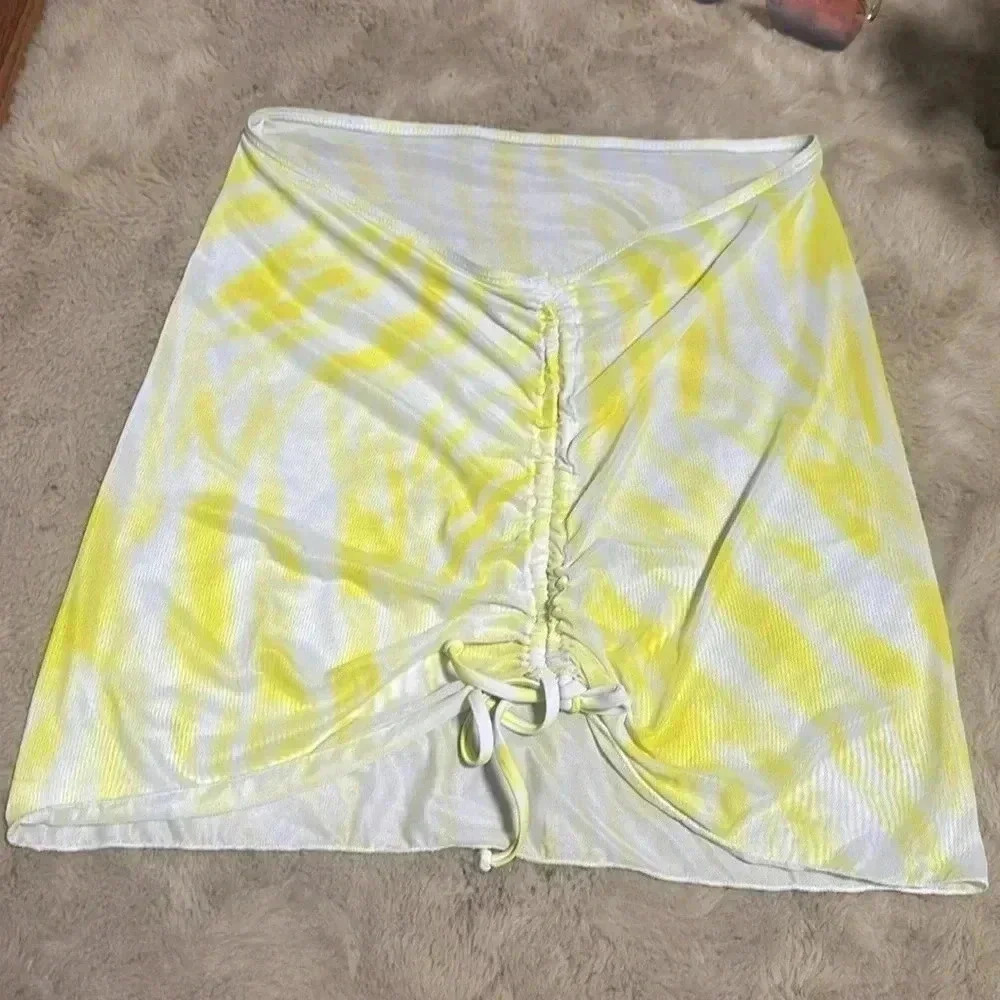Triangle Bikini Swimsuit With Beach Skirt, - Picture 11 of 12